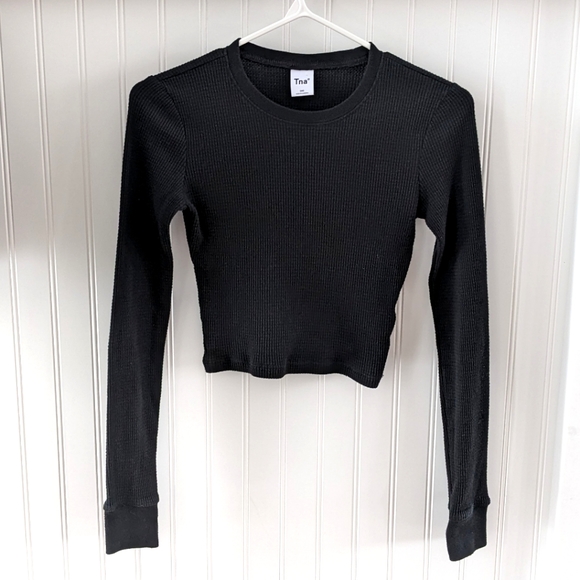 SOLD Aritzia Tna Glendale Waffle Longsleeve Top - Picture 3 of 16